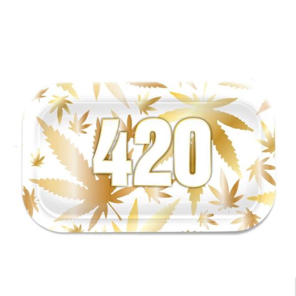 V-Syndicate Rolling Tray Medium – "420 Gold"